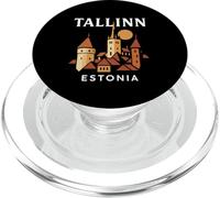 Tallinn Estonia Medievale Città Vecchia Vintage Retro Estone PopSockets PopGrip per MagSafe