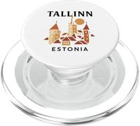 Tallinn Estonia Medievale Città Vecchia Vintage Retro Estone PopSockets PopGrip per MagSafe