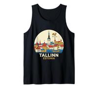 Tallinn Estonia Viaggio Souvenir Città Regalo Canotta