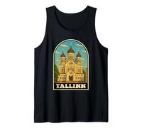 Tallinn Estonia Vintage Cattedrale Alexander Nevsky Canotta
