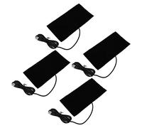 Tallo di Riscaldamento USB da 4 Pc di Giurupi 4pcs Cuscinetto Elettrico in Fibra di Carbonio per la Spina Dorsale Lombare Posteriore DC 5V