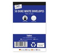 Tallon Just Stationery - Buste adesive con chiusura adesiva, confezione da 50 pezzi, colore: Bianco