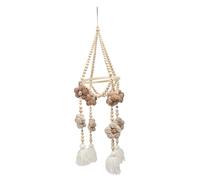 Tallone in Legno Bambino Appeso Giocattolo Arredamento Squisito per Dormire Inducendo una Stanza per Neonati o una Stanza per Bambini, Materiale Ecologico per l'educazione del Bambino (Beige Marrone)