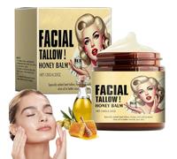 Tallow Skin Cream, Cura Della Pelle Al Sego Di Manzo, Sego di Manzo con Balsamo al Miele Crema Idratante, Nutriente e Idratante per Ttutti Tipi di Pelle, Idratazione Profonda, Riduzione delle Rughe