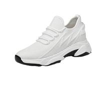 Tallure Sneakers, 1.6/2.4/3.1/3.9in Height Invisible Increase, Flexible Fit, Mesh Breathable, Height Increasing Shoes, for Women And Men (White 2.4in,43)