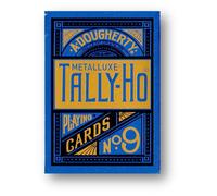 Tally Ho Blue (Circle) MetalLuxe Carte Da Gioco Poker USPCC Gioco