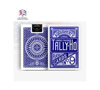 (Tally Ho Circle Blue) Mazzo di carte da gioco Bicycle Rider Back Standard Index rosso/blu Seconds Poker