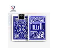 (Tally Ho Fan Blue) Mazzo di carte da gioco Bicycle Rider Back Standard Index rosso/blu Seconds Poker