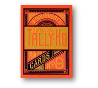 Tally-Ho Red (Circle) Metalluxe Carte da Gioco Di USA Poker
