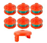 TALOEYH - 7 testine per decespugliatore per Gardena, set di corde per decespugliatore, testina di ricambio compatibile con 05367-20, coperture compatibili con 05329-20