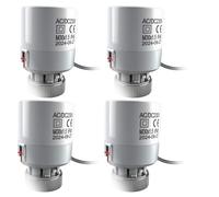TALOEYH - Attuatore 230 V per Riscaldamento a Pavimento, Attuatore per Riscaldamento ad Acqua a Pavimento, Normalmente Chiuso, Compatibile con Collettori con Filettatura M30x1.5mm, per Controllo di
