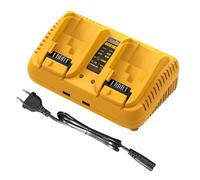 TALOEYH - Caricabatterie di ricambio compatibile con batteria Dewalt da 12 V/20 V, caricatore rapido a 2 porte compatibile con batteria al litio serie Dewalt DCB DCB102 DCB124 DCB203 DCB206 DCB606