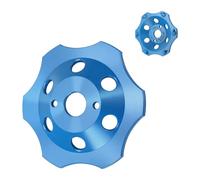 TALOEYH - PKD PCD - Mola diamantata per smerigliatrice angolare, 125 mm x 22,23 mm, per calcestruzzo, massetto e rivestimenti robusti (6 segmenti)