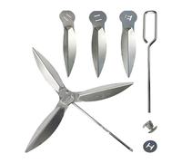 TALOEYH Set di 2 griglie da 22-1/2 pollici, kit di pulizia One Touch, 57 cm per Weber 7444 griglia a carbone/bollitore, compatibile con parti Weber Grill Parti di ricambio per barbecue