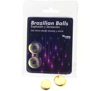 Taloka - 2 palline brasiliani gel vibrante e effetto shock eccitante