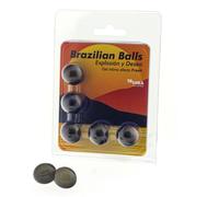 TALOKA SET 5 BRAZILIANBALLS LUBRIFICANTE GEL EFFETTO CLIMAX FRESH EXPLOSION E...