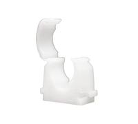 Talon - Clip per tubi a cerniera singola da 18 mm - Confezione da 100 - Naturale - Fissaggio a 360° per tubazioni - Temperature fino a 85°C - Sicuro per l'uso su tubi idraulici, gas e aria