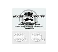 TALONGAMES Pattini per mouse per Razer DeathAdder V4 Pro, ultraleggeri, ad alta durata, prestazioni durature, basso rumore, bordo curvo, alta velocità (serie Tsubasa, bianco)