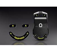 TALONGAMES Piedini per mouse in vetro ultra resistenti con bordi curvi compatibili con Razer Viper V2 Pro, piedini di ricambio per mouse da gioco, suola super liscia, veloce e durevole (nero)