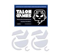 TALONGAMES - Set di 2 piedini per mouse con bordi arrotondati e curvi, compatibili con Logitech G502 X Wired / G502 X, piedini di ricambio per mouse wireless da gioco, 0,8 mm, puro materiale PTFE con