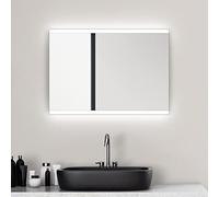 Talos Loft - Specchio da Bagno, 50 x 70 cm, Colore: Argento