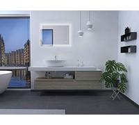 Talos Specchio da bagno con illuminazione, argento, 80 x 60 cm