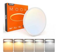 TALOYA LED Ceiling Light,20w 12 inch White,0.94 Inch Thin,Modern Flat Round Lighting Fixture,Surface Mount for Living Room,Bedroom, Color Temperature 3 in 1(3000k/4000k/6500k)