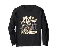 Talpa Problemi Divertente Mole Day Chimica Giochi di Parole Avogadro Maglia a Manica