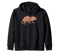 Talpa Ratto Mammifero Sotterraneo Furless Raro Animale Creatura Felpa con Cappuccio