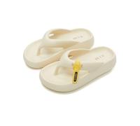 TALWHAH Pantofole Infradito da donna con tacco alto e suola spessa, sandali spiaggia morbidi for l'estate per donna e uomo(White,45 EU)