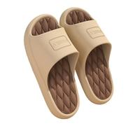 TALWHAH Pantofole Men's Soft Thick Sole Shower Comfortable Indoor House Shoes per donna e uomo(Khaki,41 EU)