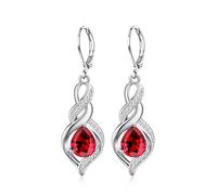 TALYKONG Regalo per le donne Birthstone orecchini pendenti per lei orecchini a goccia infinito San Valentino festa della mamma regali di compleanno per mamma donna, Piccolo, Ottone, Non pietra