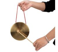 Tam Tam Gong - Mini gong giocattolo, strumento musicale in rame, 10 cm