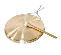 Tam Tam Gong Whood Chau Gong con Battente in Ottone e Rame Gong Cappella Opera Strumento a Percussione for Canto di Grandi Dimensioni(28cm)