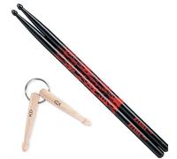 Tama 5A - Bacchette per batteria Red Rhythmic Fire con portachiavi Keepdrum