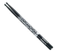 Tama 5B-F-BS Bacchette da tamburo Red Rhythmic Fire (ø 15mm x 406mm), colore: Nero