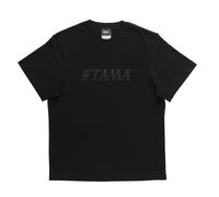 TAMA Lifestyle T-Shirt in Nero - Camicia Nera con Logo Nero, Nero, L