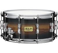 Tama S.L.P. - Rullante Bubinga/Acero, 16,5 x 35,6 cm, colore: Zebrano