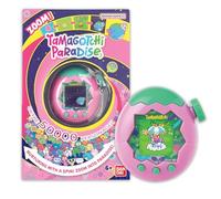 TAMAGOTCHI Bandai Paradise Terra - Animale Virtuale da accudire Interattivo in italiano, rotella di zoom - Modello Terra Rosa e Verde - Giocattolo per Bambini dai 6 anni in su - 43421