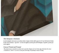 Tamara de Lempicka Marchese Sommi Stampa su Tela Canvas Vernice Pennellate