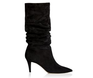 Tamara Mellon Camoscio Nero Icon Al Ginocchio Boots 75mm Tacchi Nuovo