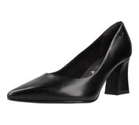 Tamaris Donna Pumps Leder Blockabsatz Bequem, Black Leather, 36 EU
