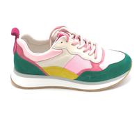 Tamaris 23741 sneaker lacci camoscio -tessuto multicolor fondo gomma C