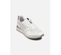 Tamaris Sneaker da Donna Bianca in Pelle Forata con Zip Lato Interno - 1-23787-42 110 - Taglia 38