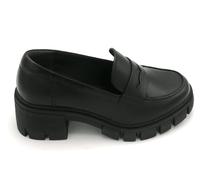 Tamaris 24439 mocassino pelle nero fondo c/armato tacco 5cm fondo gomma 3/4