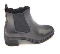 Tamaris 25456 stivaletto pelle nera elastico cerniera tacco 6cm fondo gomma 5/6