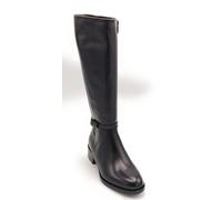 Tamaris 25529 stivale pelle nera cerniera elastico tacco 3cm fondo gomma 5/6
