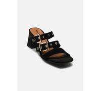 Tamaris pantolette da donna con tacco a blocco in pelle nero 36 EU