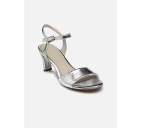 Tamaris Donna Sandal Heel Synthetik, Silver, 41 EU