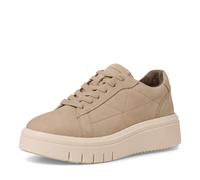 Tamaris 8-83716-41 Comfort Fit Plantare Intercambiabile con Lacci, Sportive, Suola Flessibile, Scarpe da Ginnastica Donna, Beige, 42 EU Larga